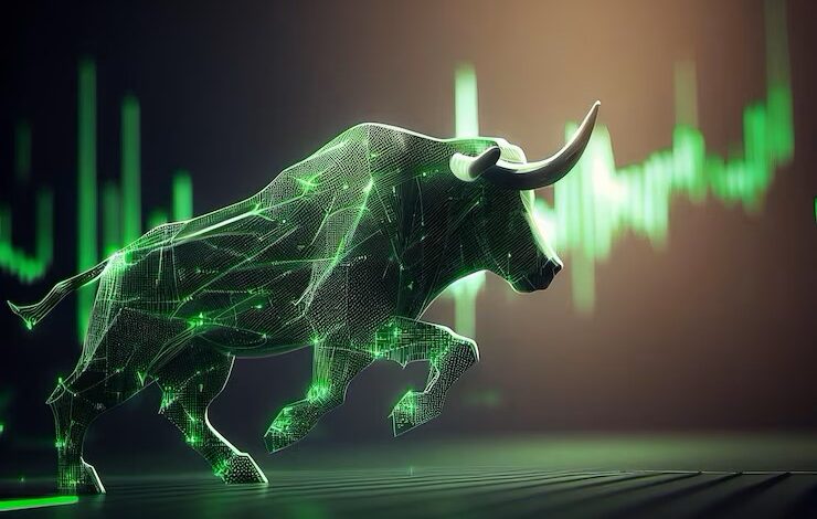 green bull Stock market