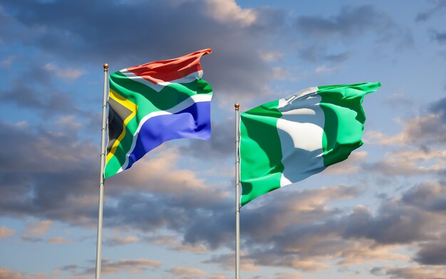 Nigeria and South Africa flag